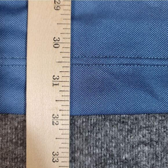 FootJoy Men's Golf Shirt Size L Blue Performance Polo With Pink Chest Pocket - Picture 11 of 13